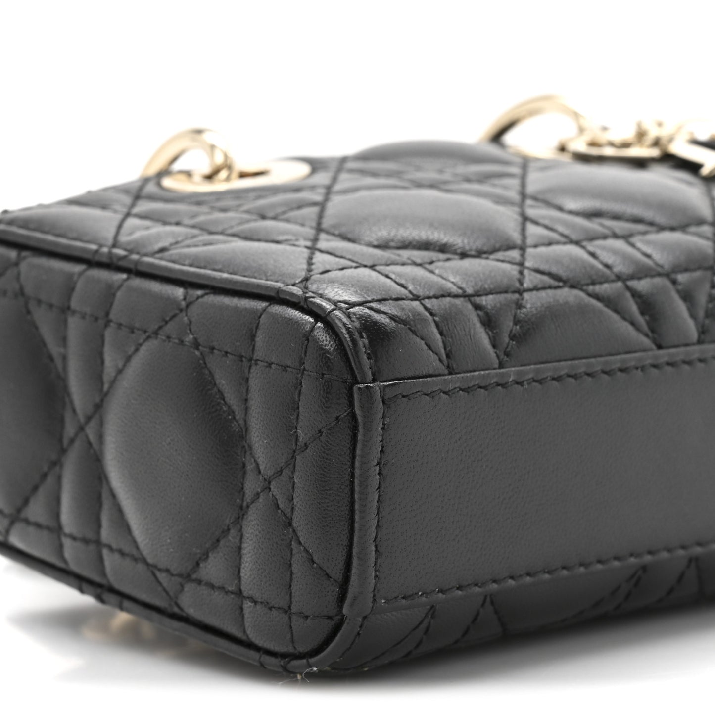 Lambskin Cannage Micro Lady D-Joy Black