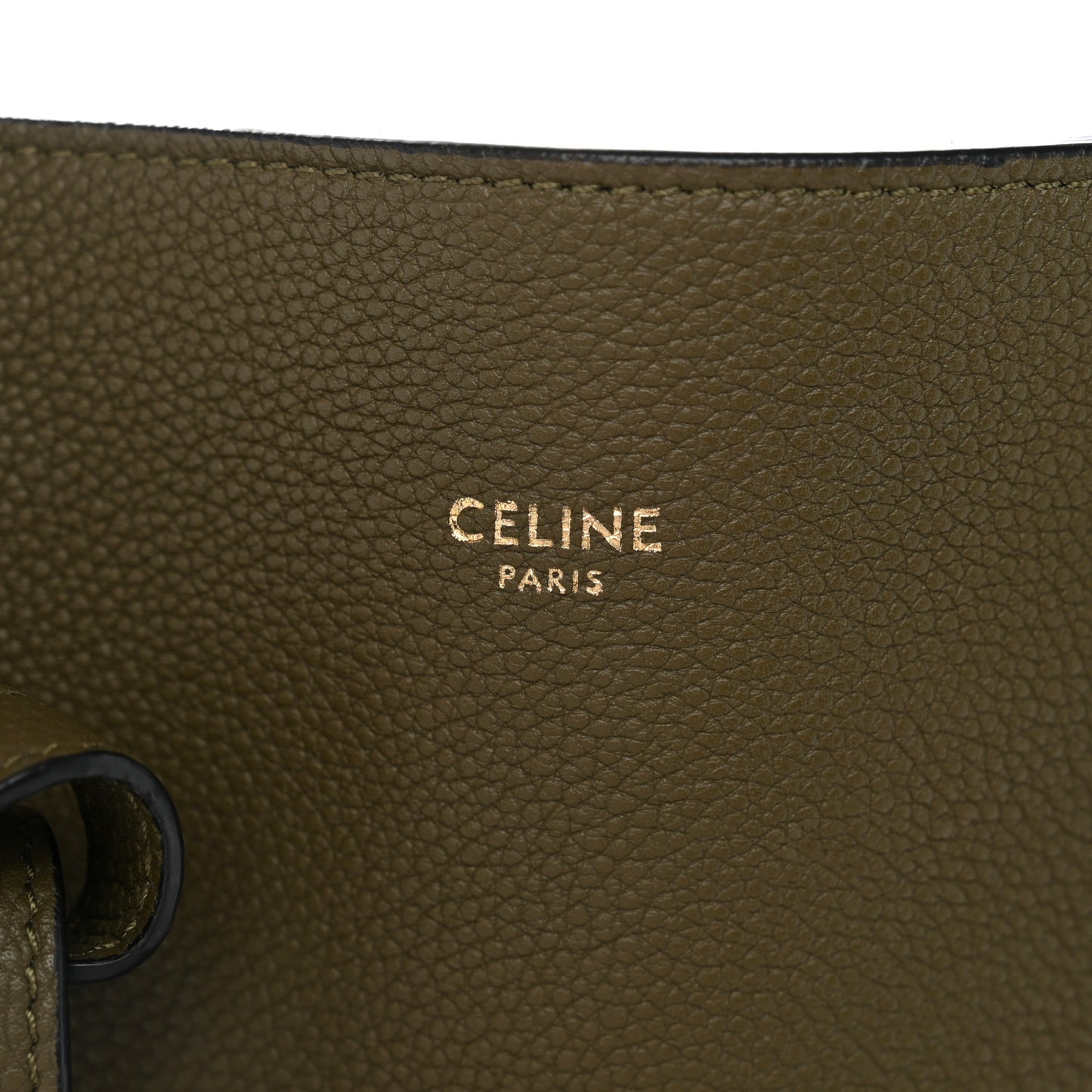 Soft Grained Calfskin Small Belt Cabas Phantom Khaki