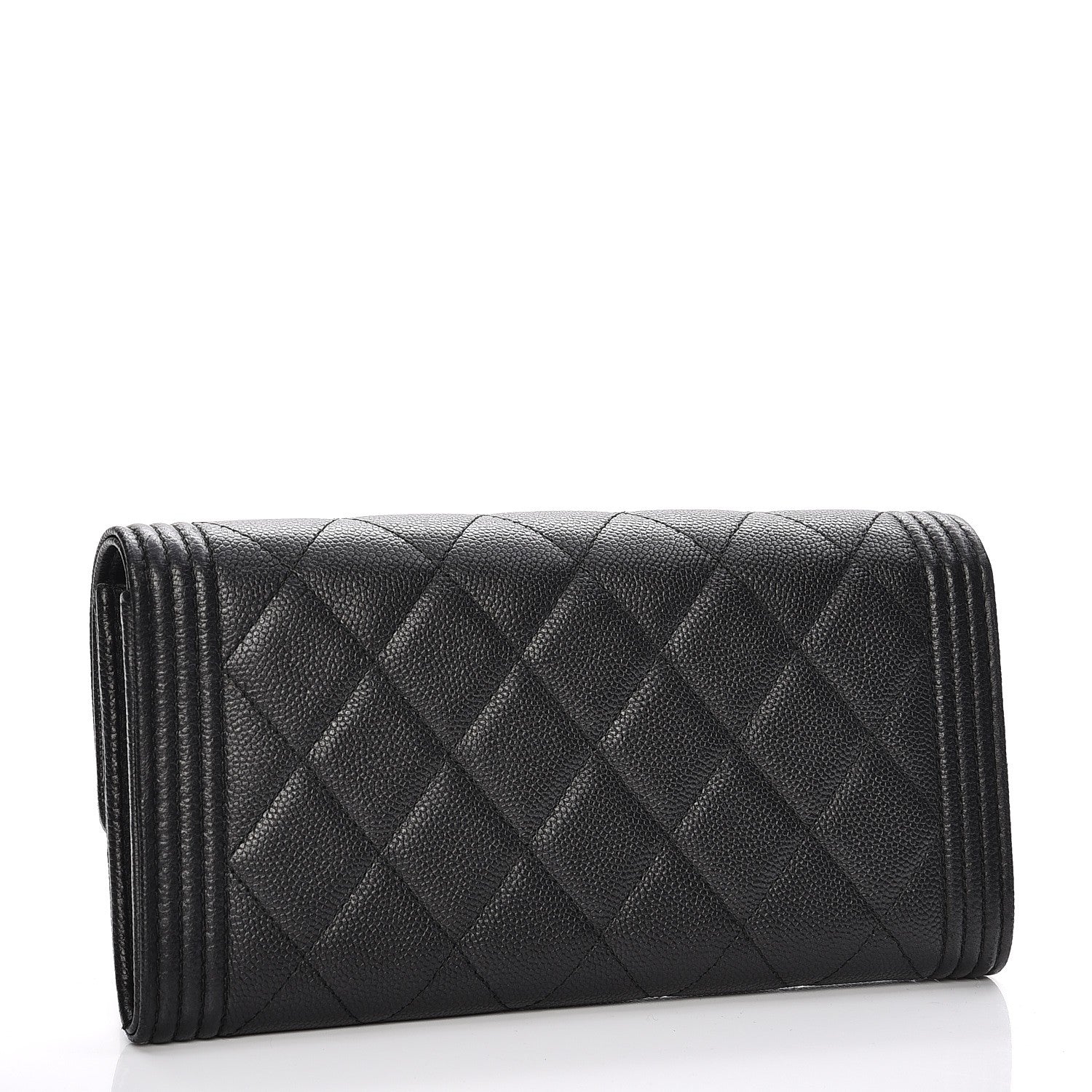 Chanel Caviar Quilted Boy Flap Wallet So Black 3 of 10