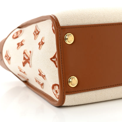Louis Vuitton Canvas Calfskin Monogram On My Side PM Caramel Tan 8 of 11