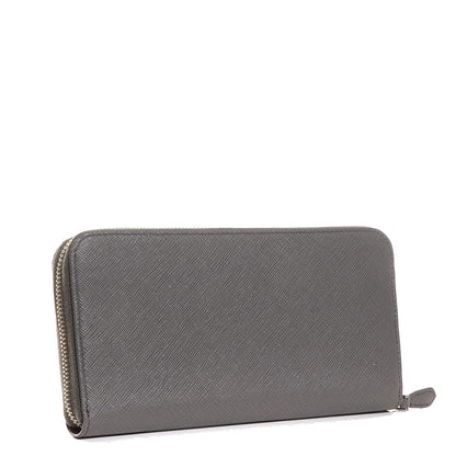 Prada Saffiano Metal Zip Around Wallet Marmo 2 of 7
