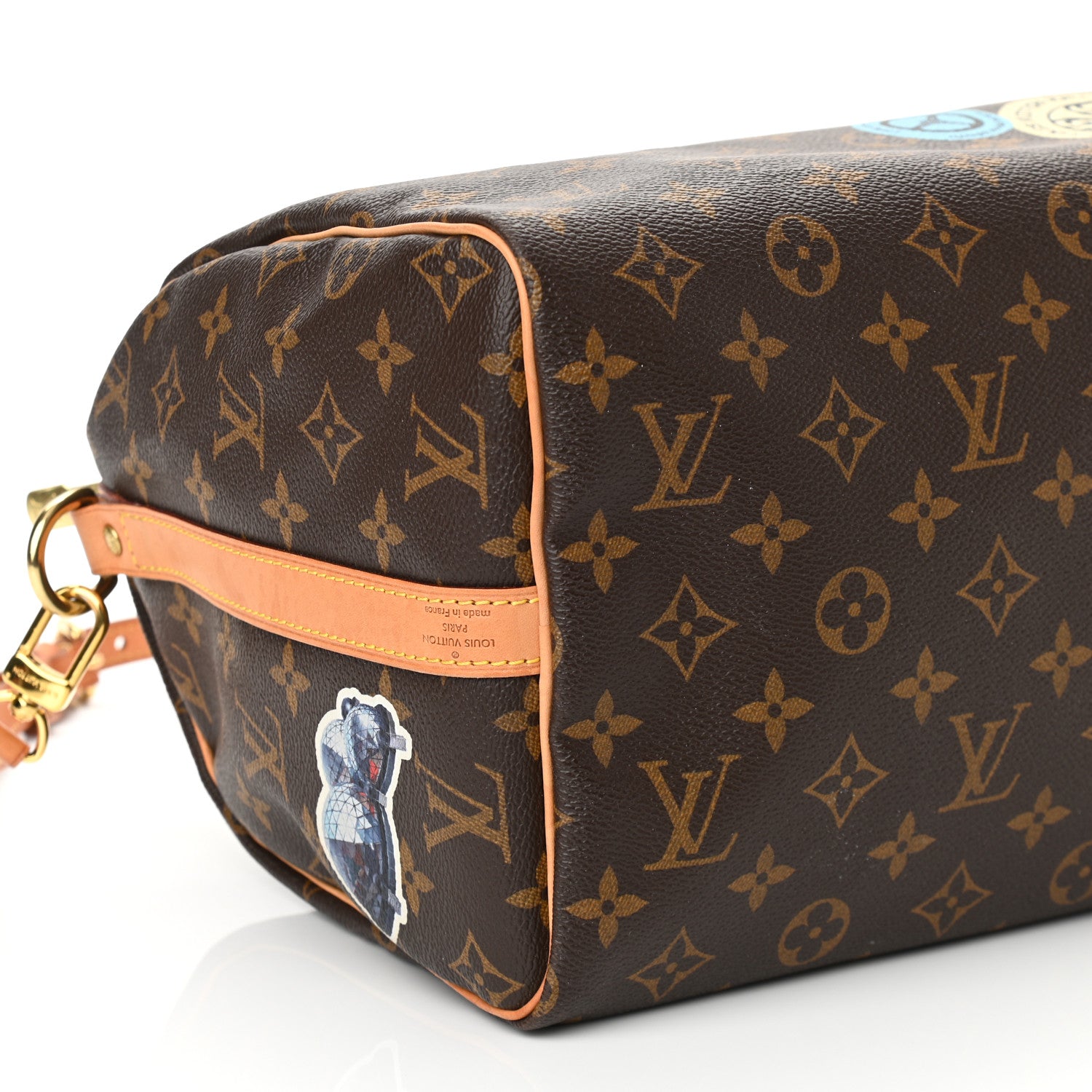 Louis Vuitton Monogram World Tour Speedy Bandouliere 30 9 of 12