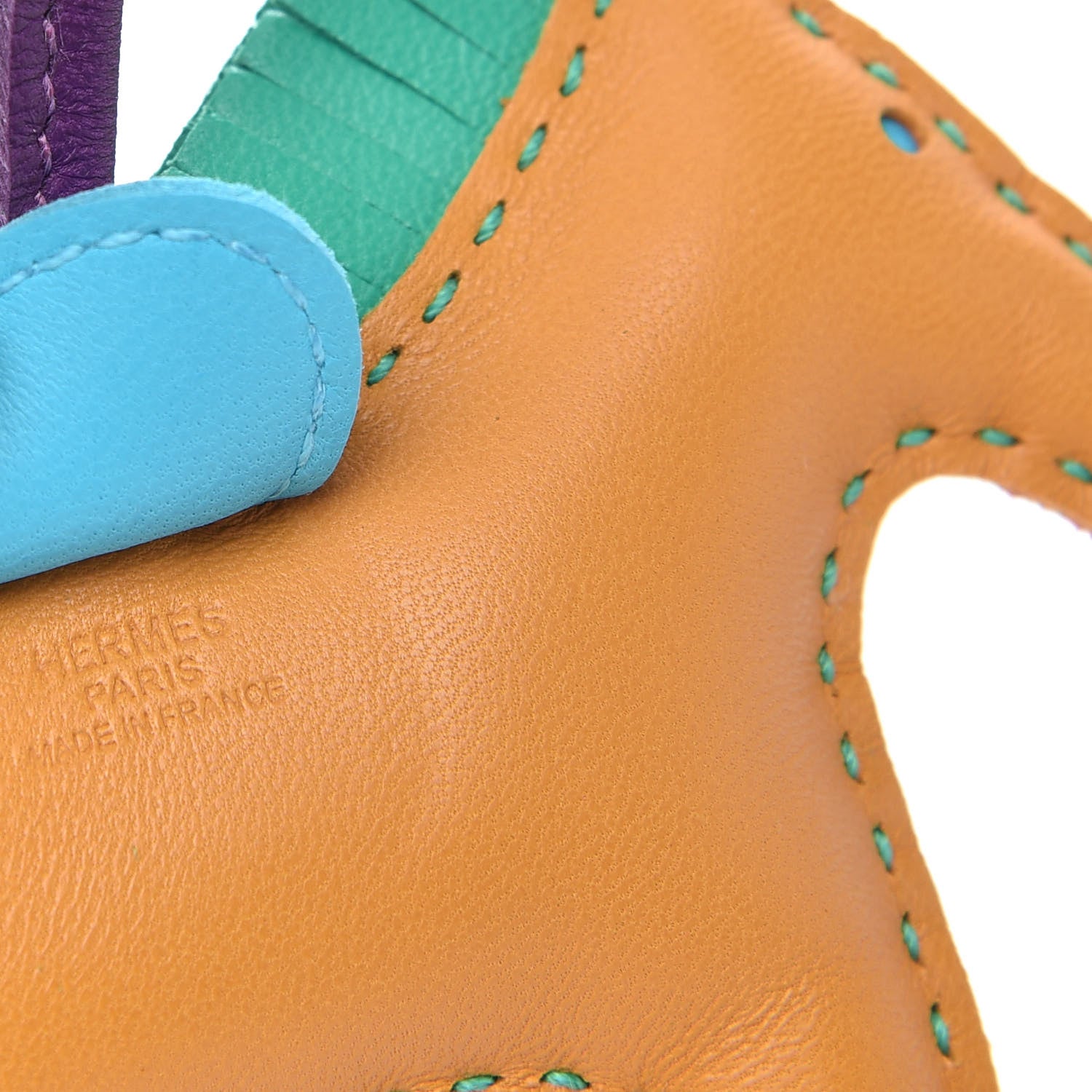 Hermes Milo Lambskin Grigri Rodeo Bag Charm PM Multicolor 3 of 4