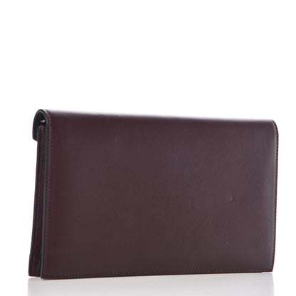 Celine Pony Hair Calfskin Diamond Multifunction Wallet Burgundy 3 of 8