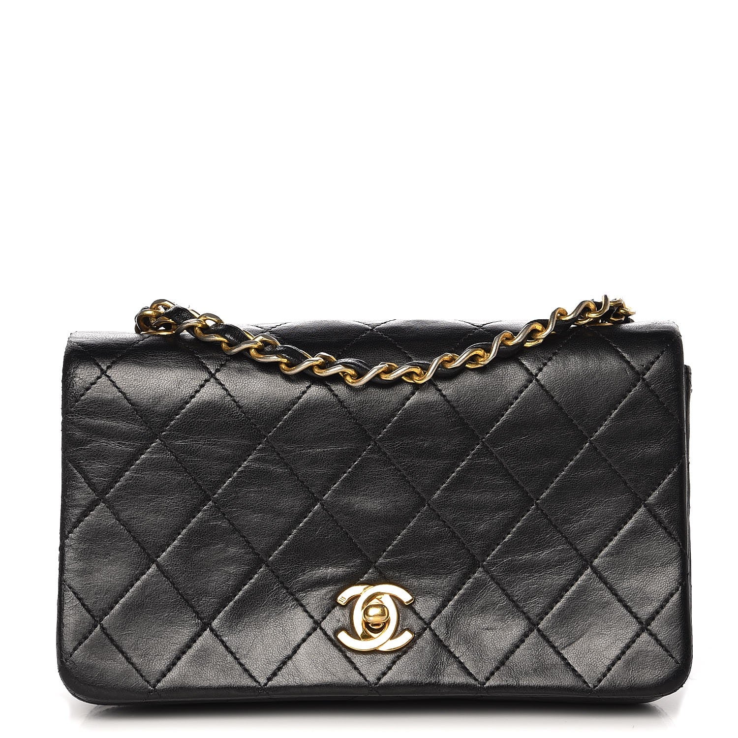 Chanel Lambskin Quilted Mini Flap Black 1 of 7