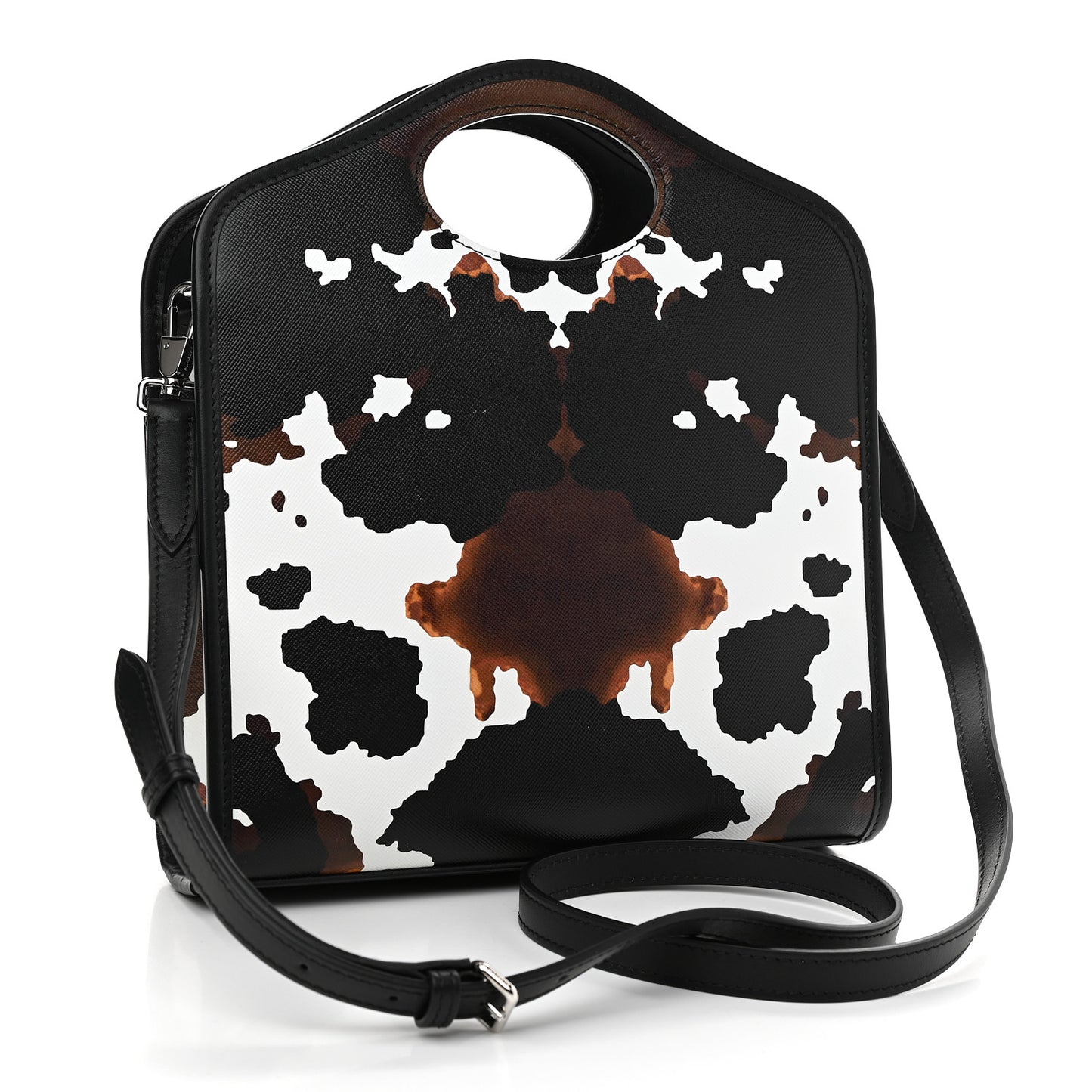 Calfskin Cow Print Mini Pocket Bag Multicolor