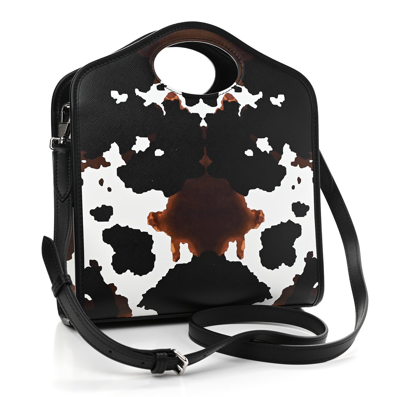 Burberry Calfskin Cow Print Mini Pocket Bag Multicolor 3 of 8