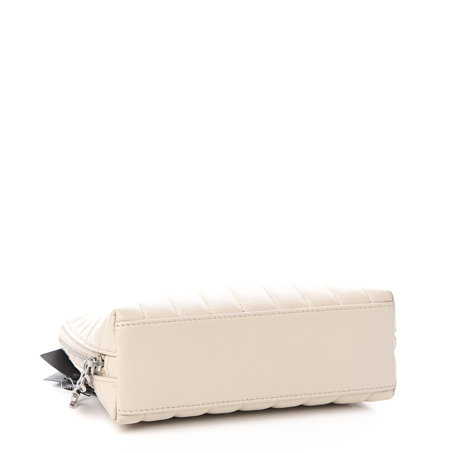 Lambskin Matelasse Cosmetic Case Ivory