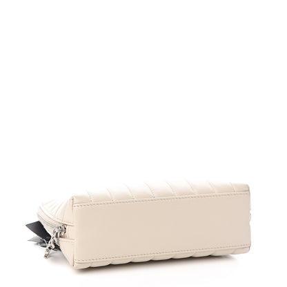 Saint Laurent Lambskin Matelasse Cosmetic Case Ivory 3 of 6