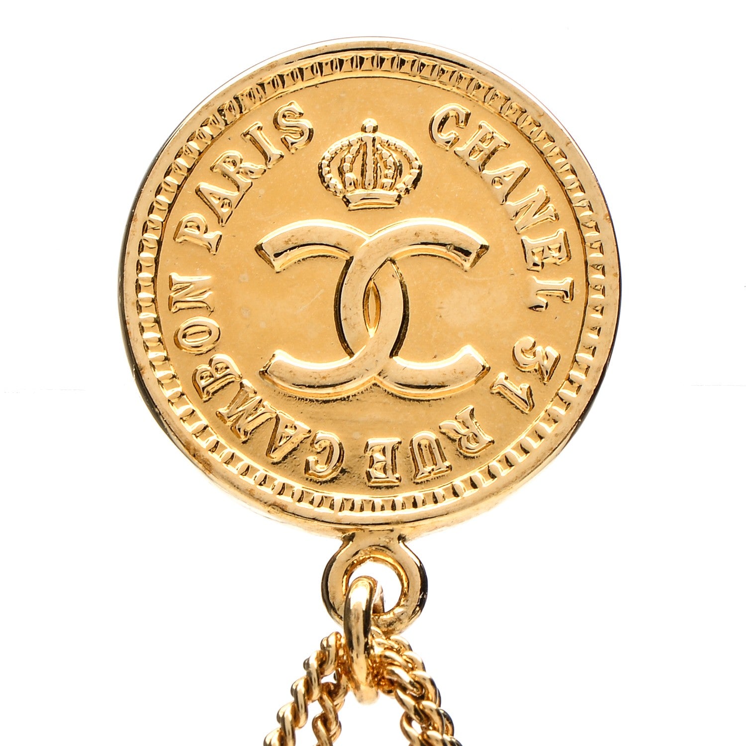 Chanel 2.55 Flap Clip On Earrings Gold 5 of 5