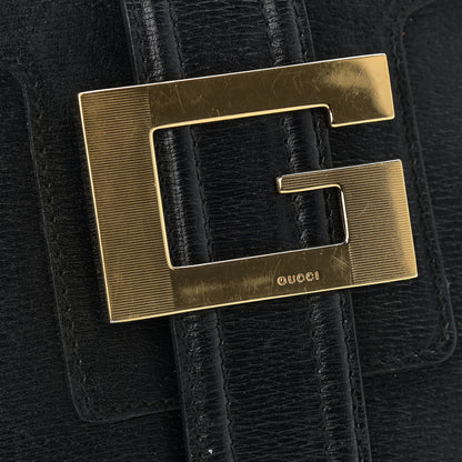 Gucci Calfskin G Buckle Shoulder Bag Black 18 of 22