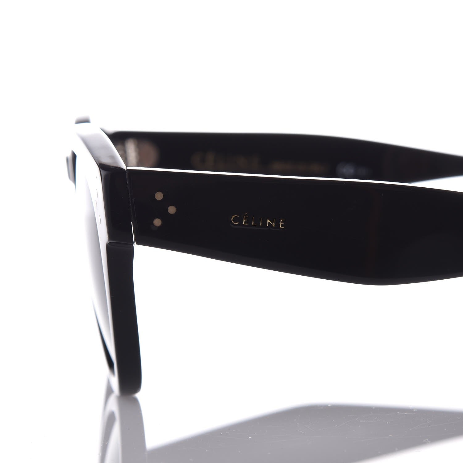 Celine Thin Preppy Sunglasses CL 41049/S Black 6 of 7