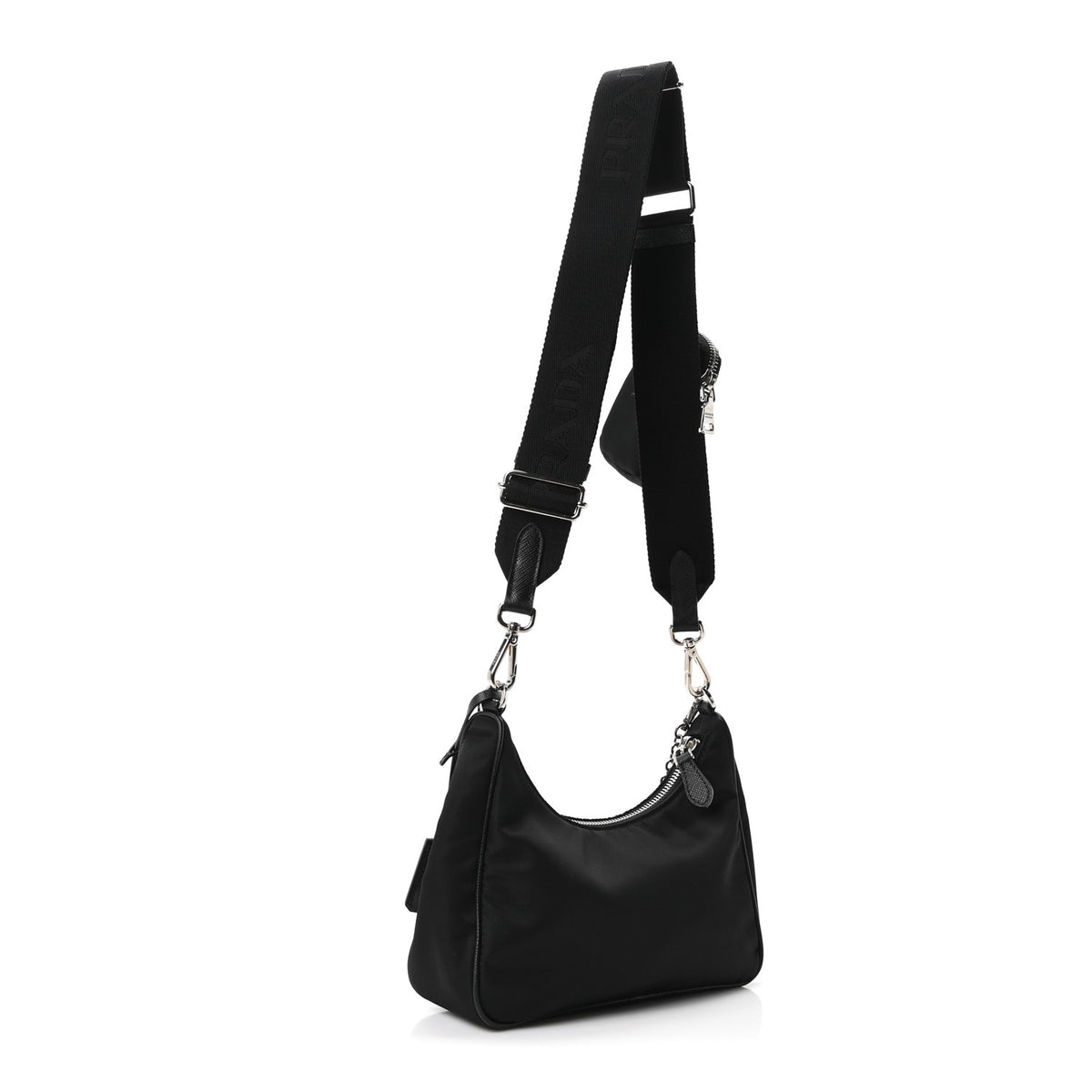 Re-Nylon Saffiano Re-Edition 2005 Shoulder Bag Black