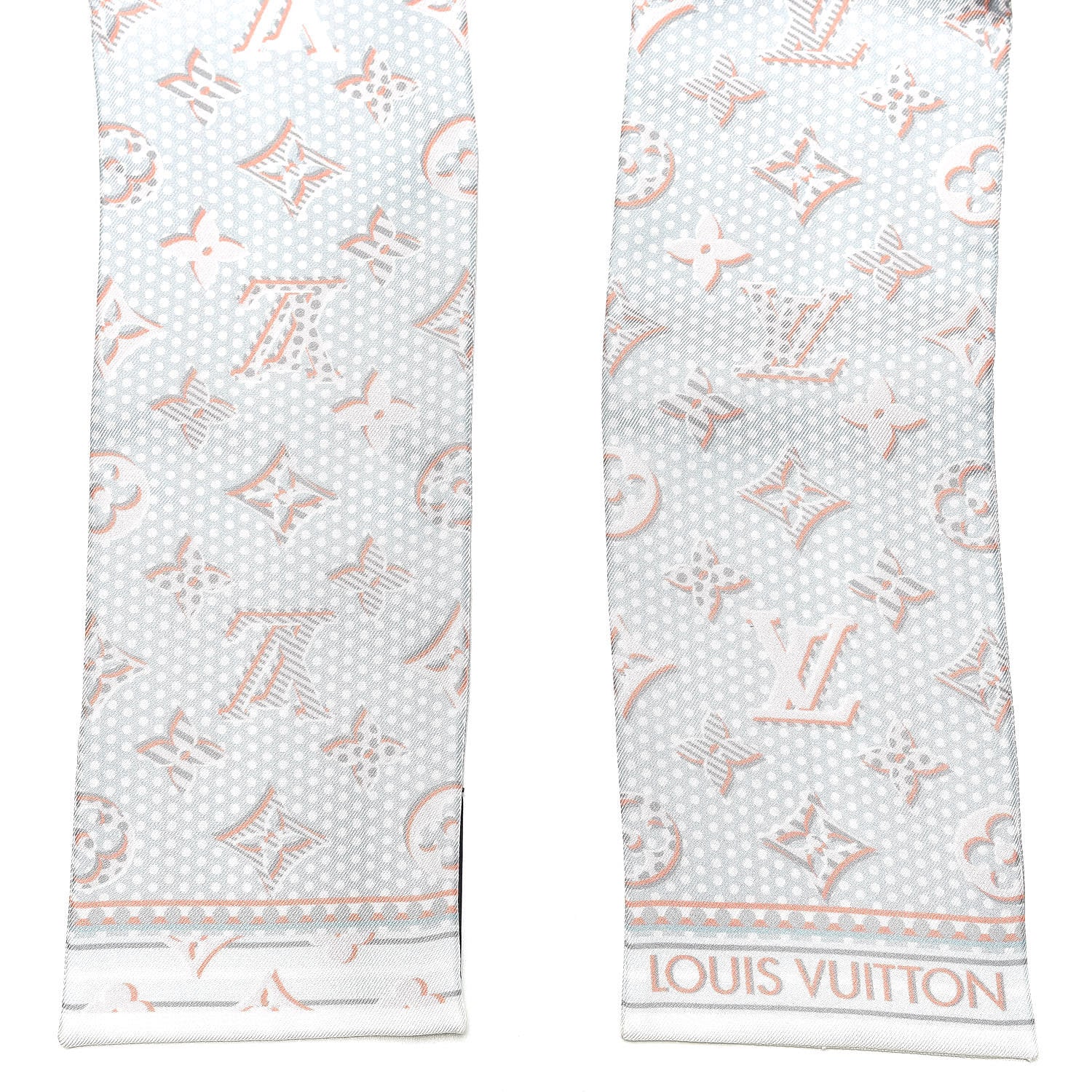 Louis Vuitton Silk Monodots Bandeau Light Blue 3 of 6