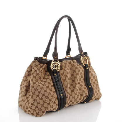 Gucci Monogram Medium Interlocking Icon Tote Dark Brown 3 of 7