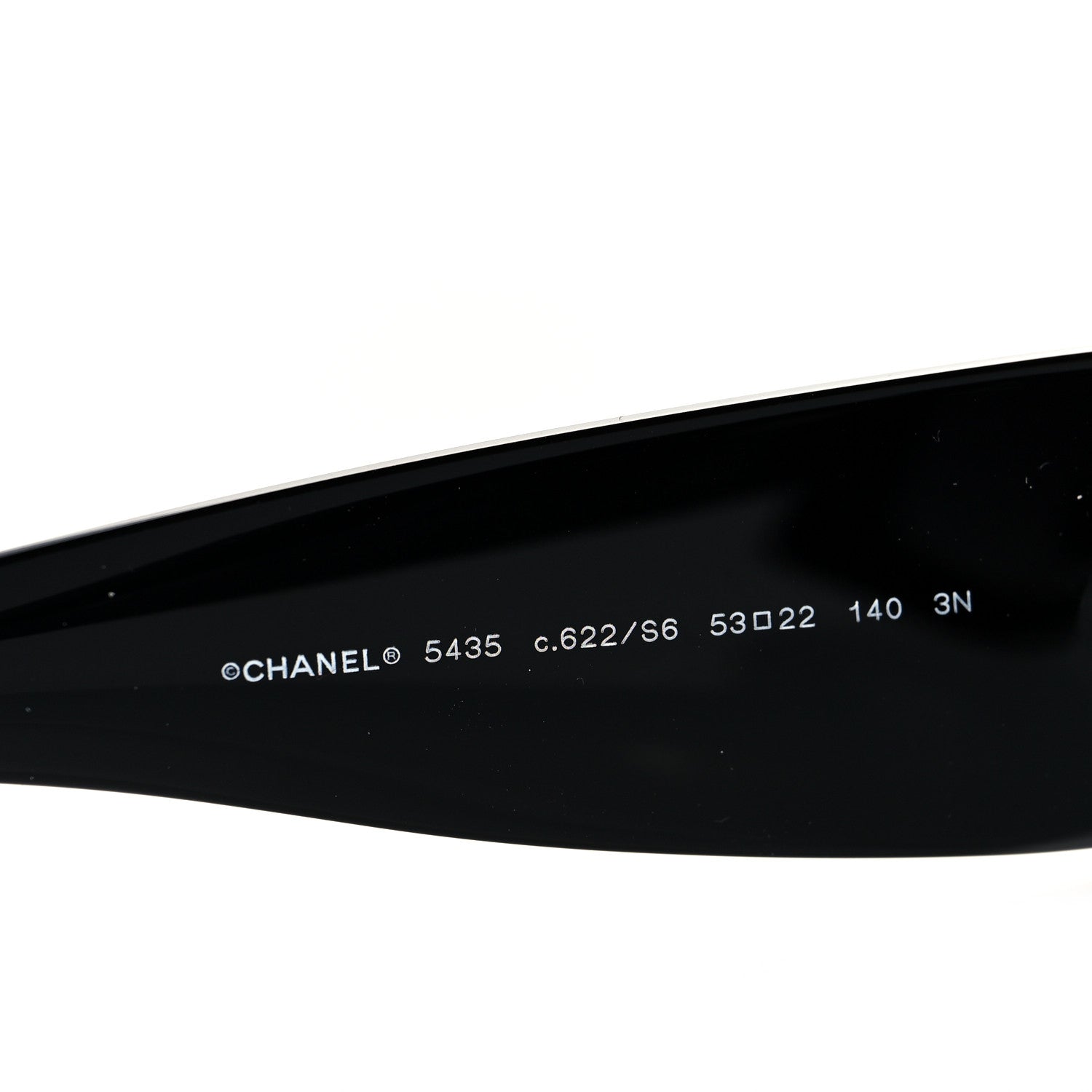 Chanel Acetate Rectangle Sunglasses 5435 Black 6 of 7