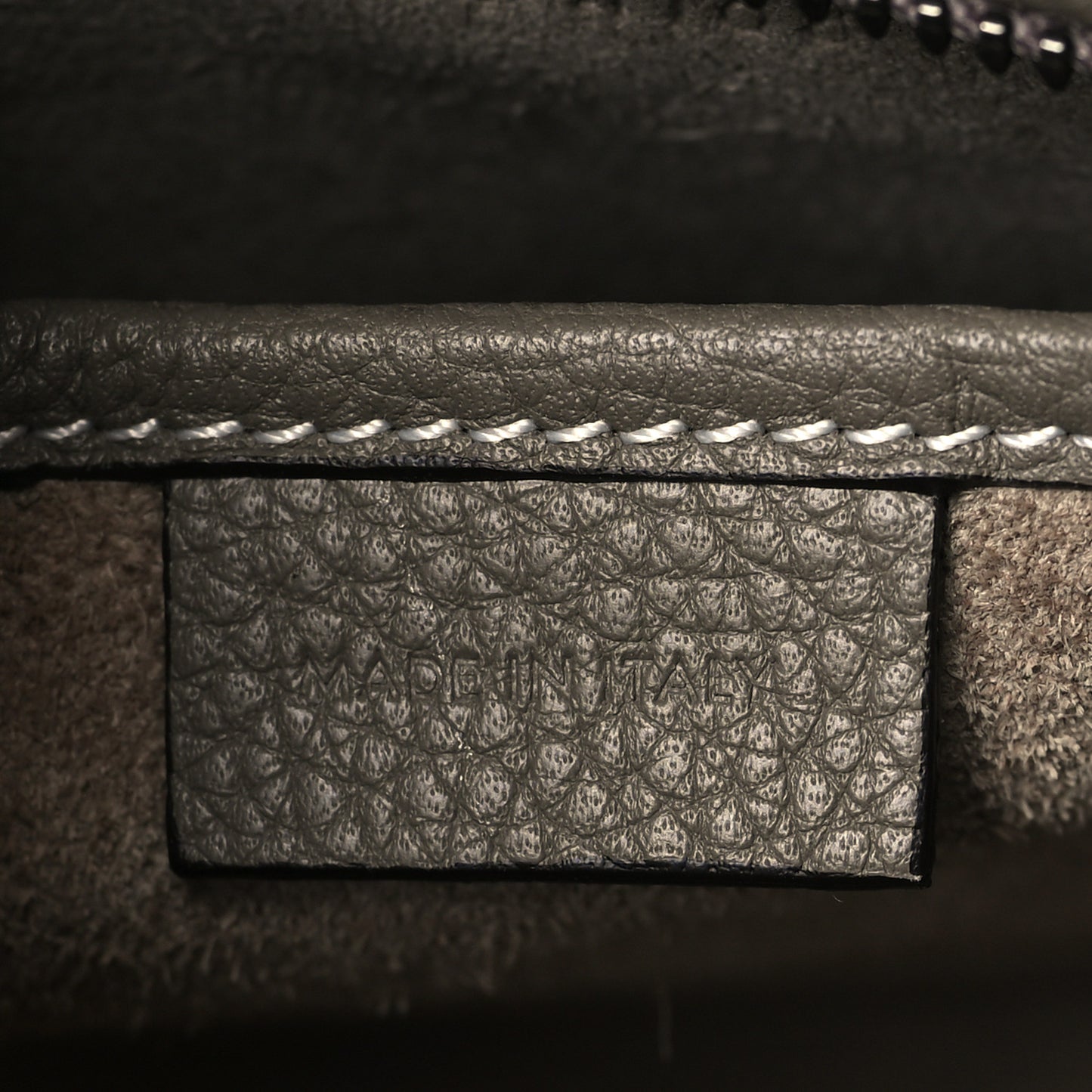 Drummed Calfskin Nano Luggage Souris