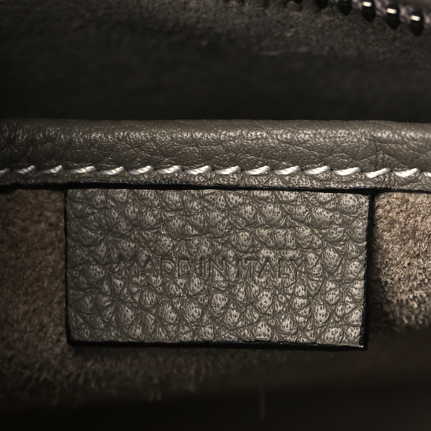 Celine Drummed Calfskin Nano Luggage Souris 7 of 11