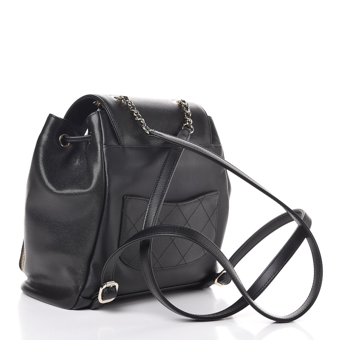 Caviar Quilted Business Affinity Backpack Black