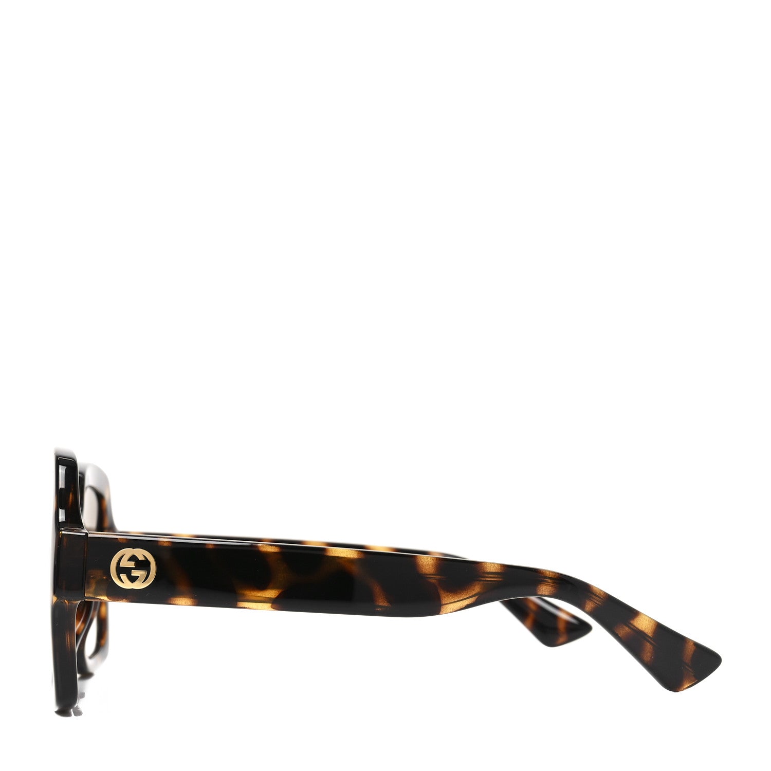 Gucci Acetate Square Frame Sunglasses GG1337S Havana 3 of 7