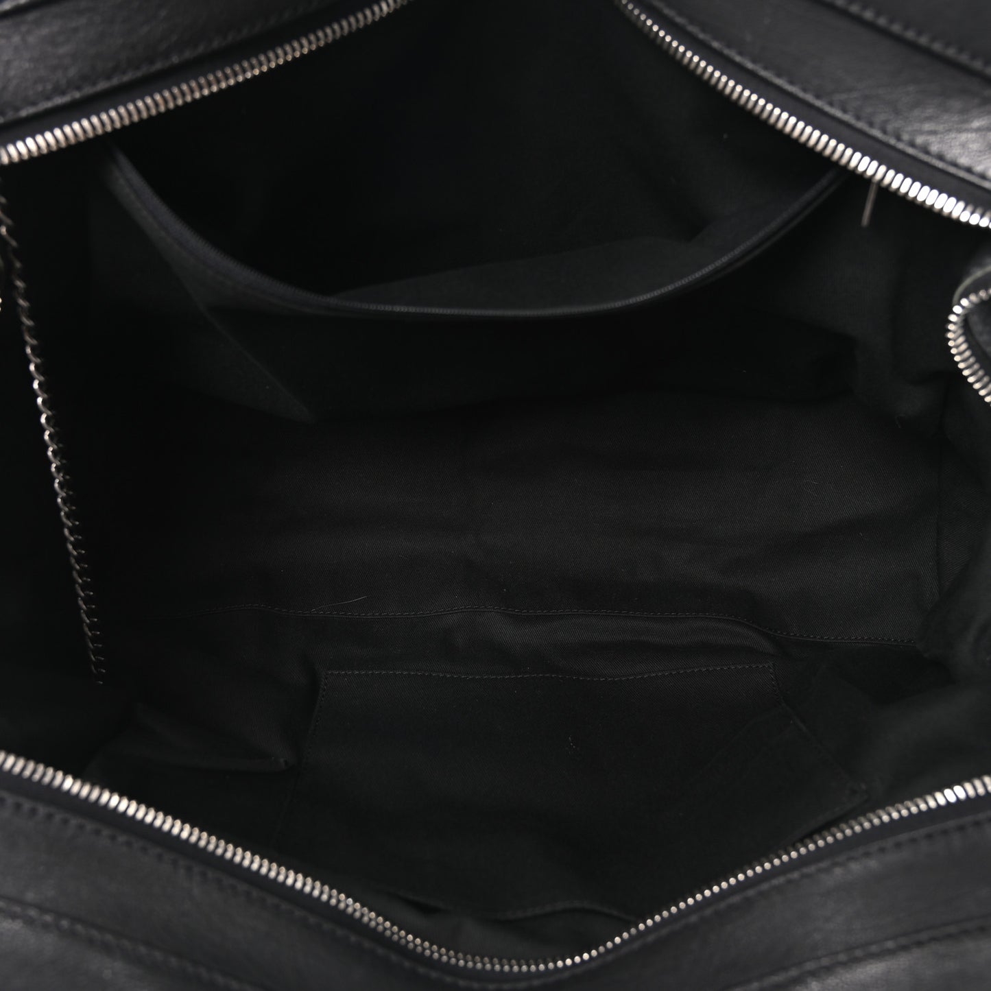 Calfskin Terrycloth Quilted Large Reissue Bowling Bag Tote Black