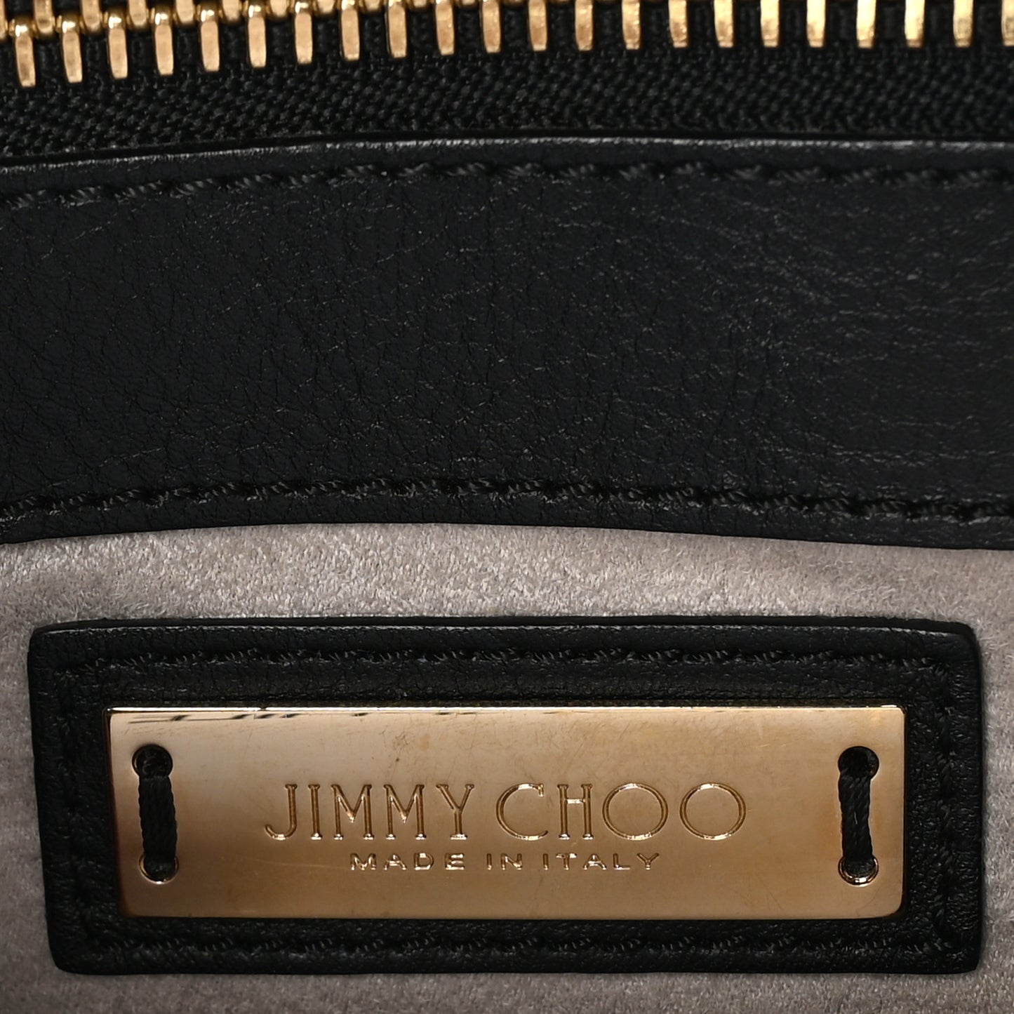 Grained Calfskin Large Alfie Tote Black