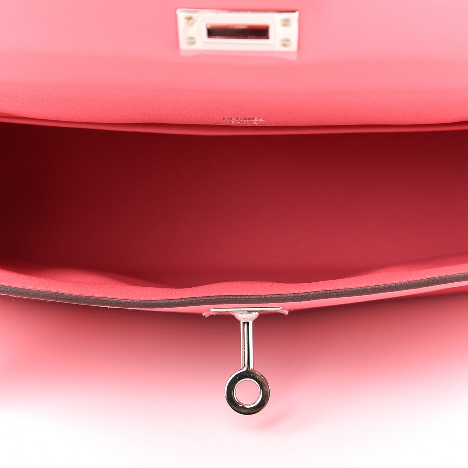 Hermes Swift Kelly Pochette Clutch Rose Azalee 5 of 10