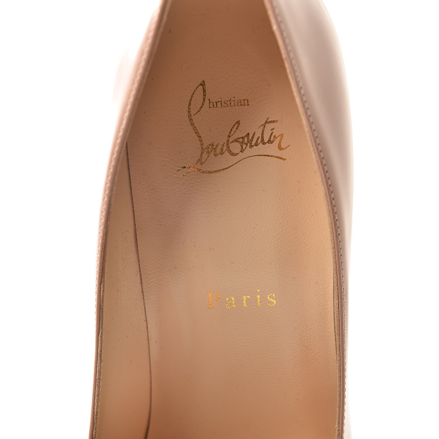 Christian Louboutin Patent Kate 100 Pumps 41 Nude 6 of 7