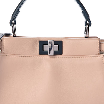 Fendi Nappa Colorblock Mini Peekaboo Iconic Satchel Soap Amazzonia Opal 11 of 19