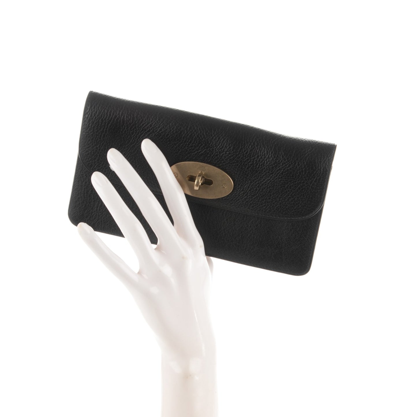 Grainy Leather Bayswater Wallet Black