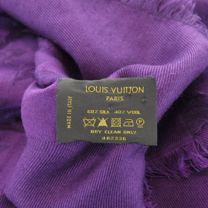 Louis Vuitton Wool Silk Monogram Shawl 3 of 5