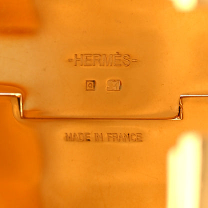 Hermes Enamel Extra Wide Clic Clac H Bracelet PM Orange 4 of 4