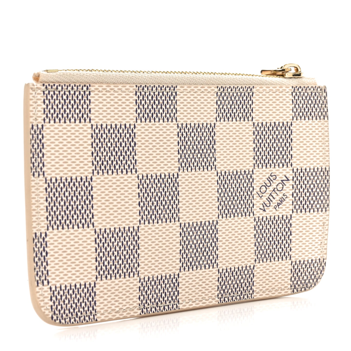 Damier Azur Zipped Romy Card Holder  Rose Ballerine