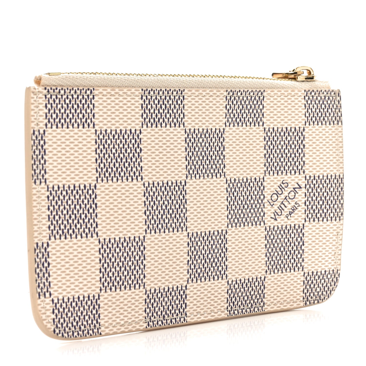 Louis Vuitton Damier Azur Zipped Romy Card Holder  Rose Ballerine 3 of 6