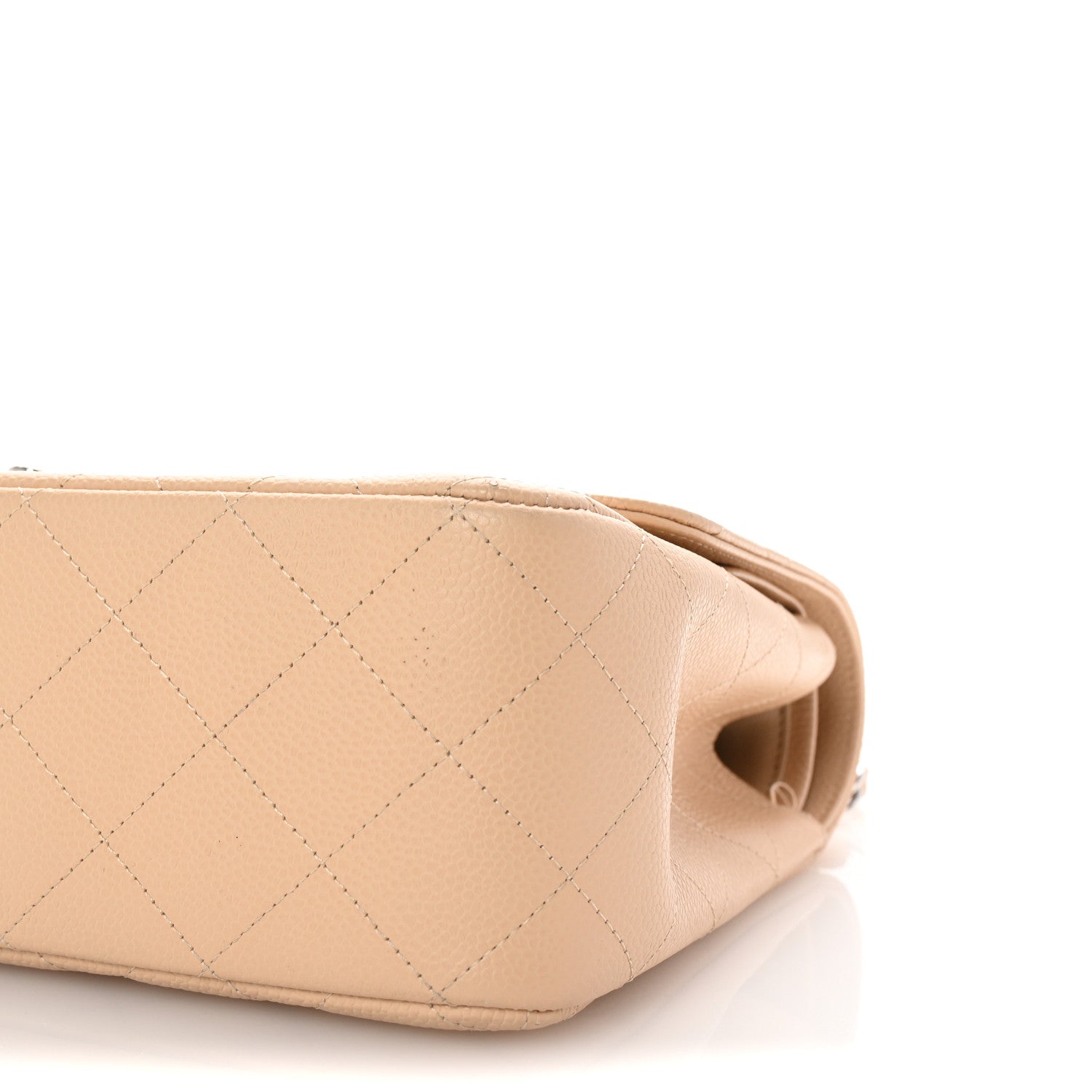 Chanel Caviar Quilted Jumbo Double Flap Light Beige 10 of 10