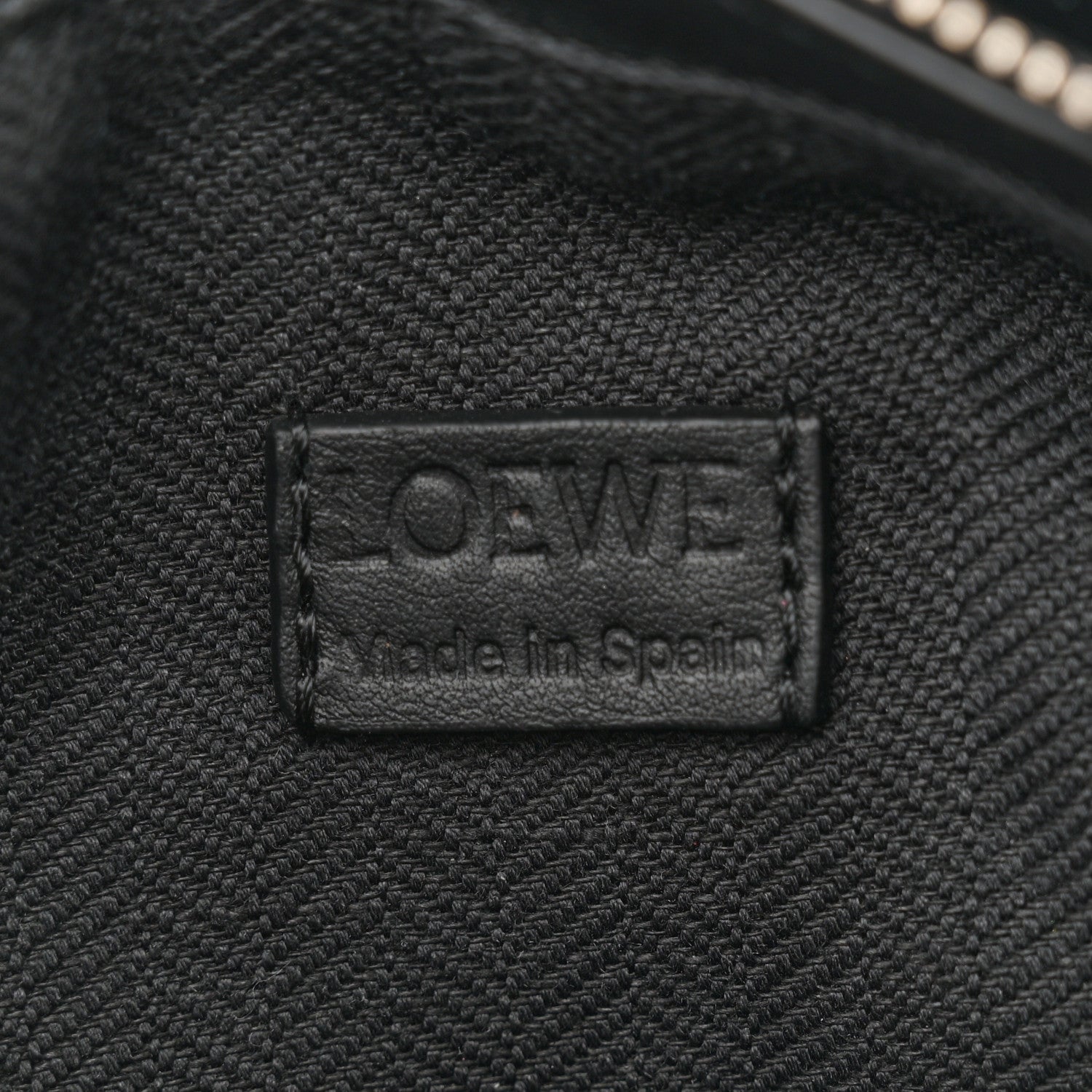 Loewe Calfskin Mini Puzzle Bumbag Black 6 of 10