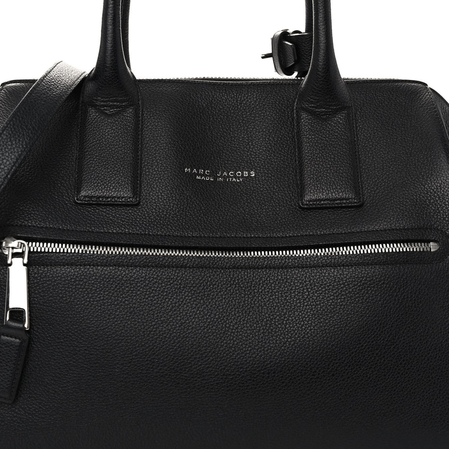 Textured Calfskin Medium Incognito Satchel Black