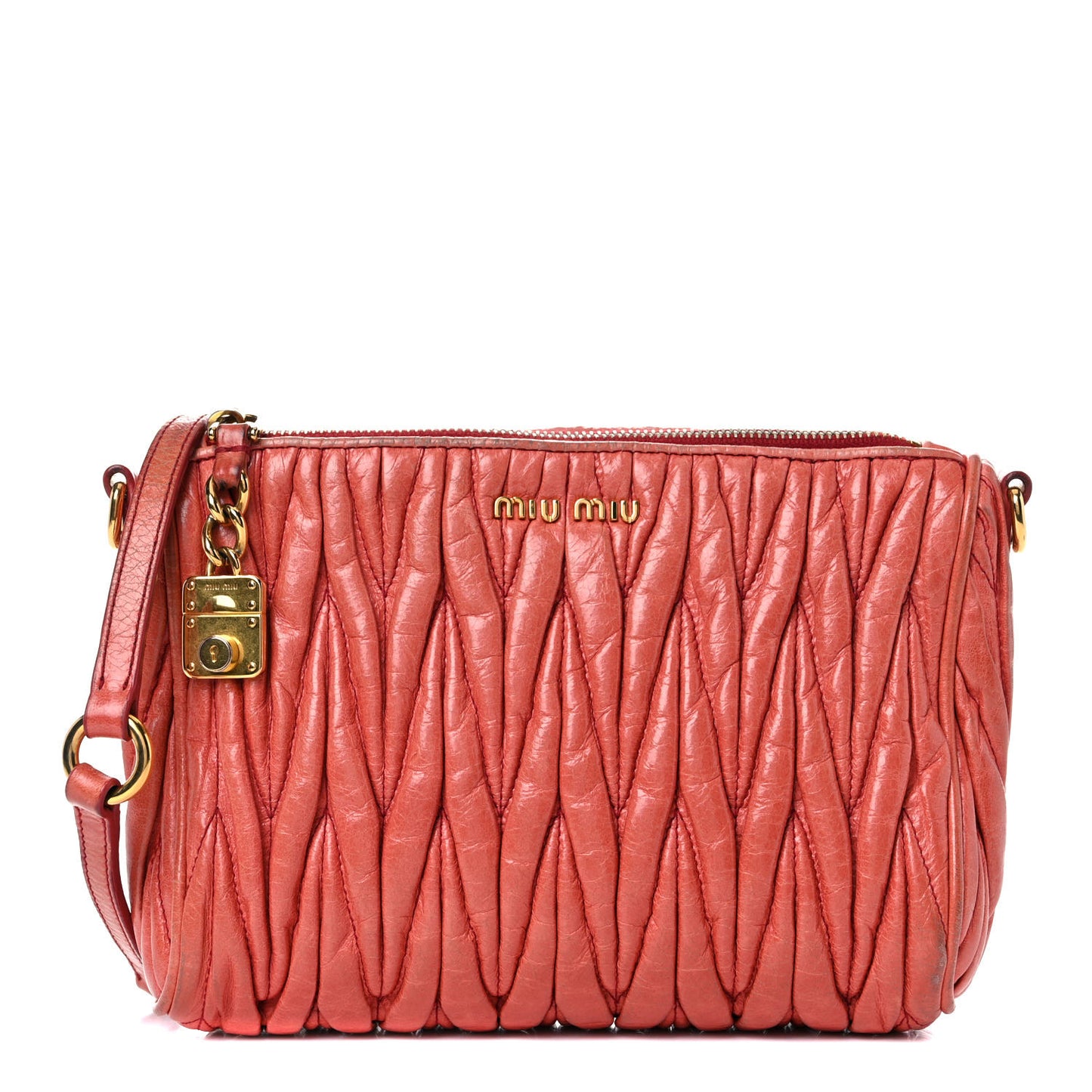 Nappa Matelasse Lux Shoulder Bag Rosa