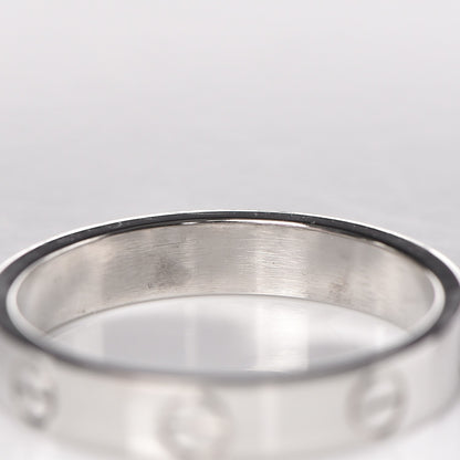 Cartier 18K White Gold 3.5mm LOVE Wedding Band Ring 54 6.75 7 of 7
