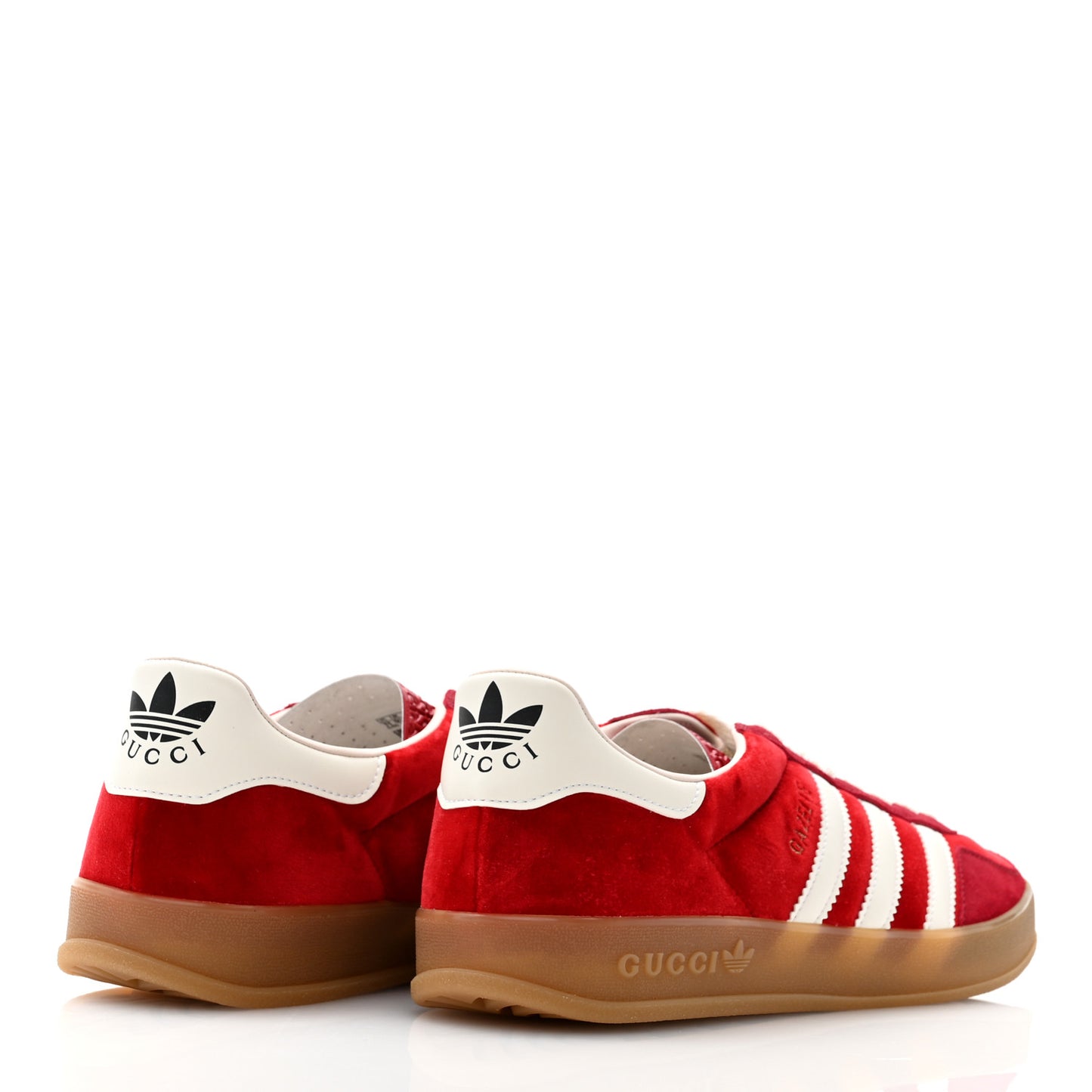 X ADIDAS Softy Velvet Suede Madeira Demetra Mens Gazelle Sneakers 11 Vulcanic Red Off White Hibiscus Red