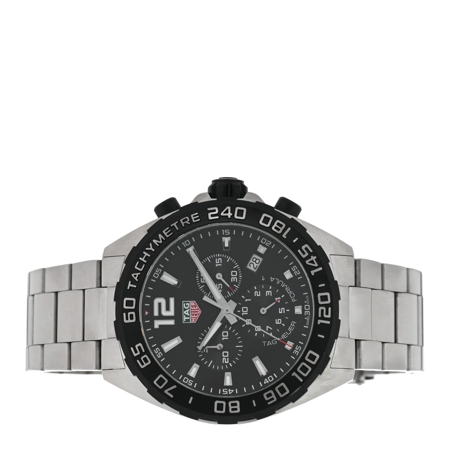 Tag Heuer Stainless Steel 43mm Formula 1 Chronograph Quartz Watch Black CAZ1010 2 of 4