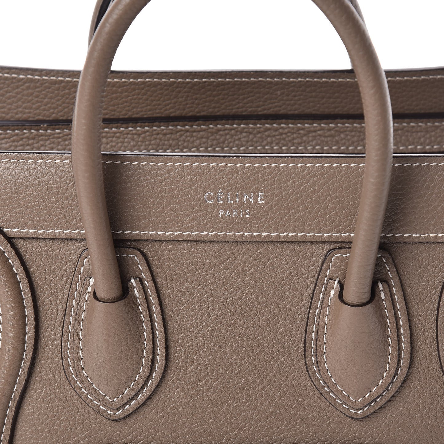 Drummed Calfskin Nano Luggage Souris