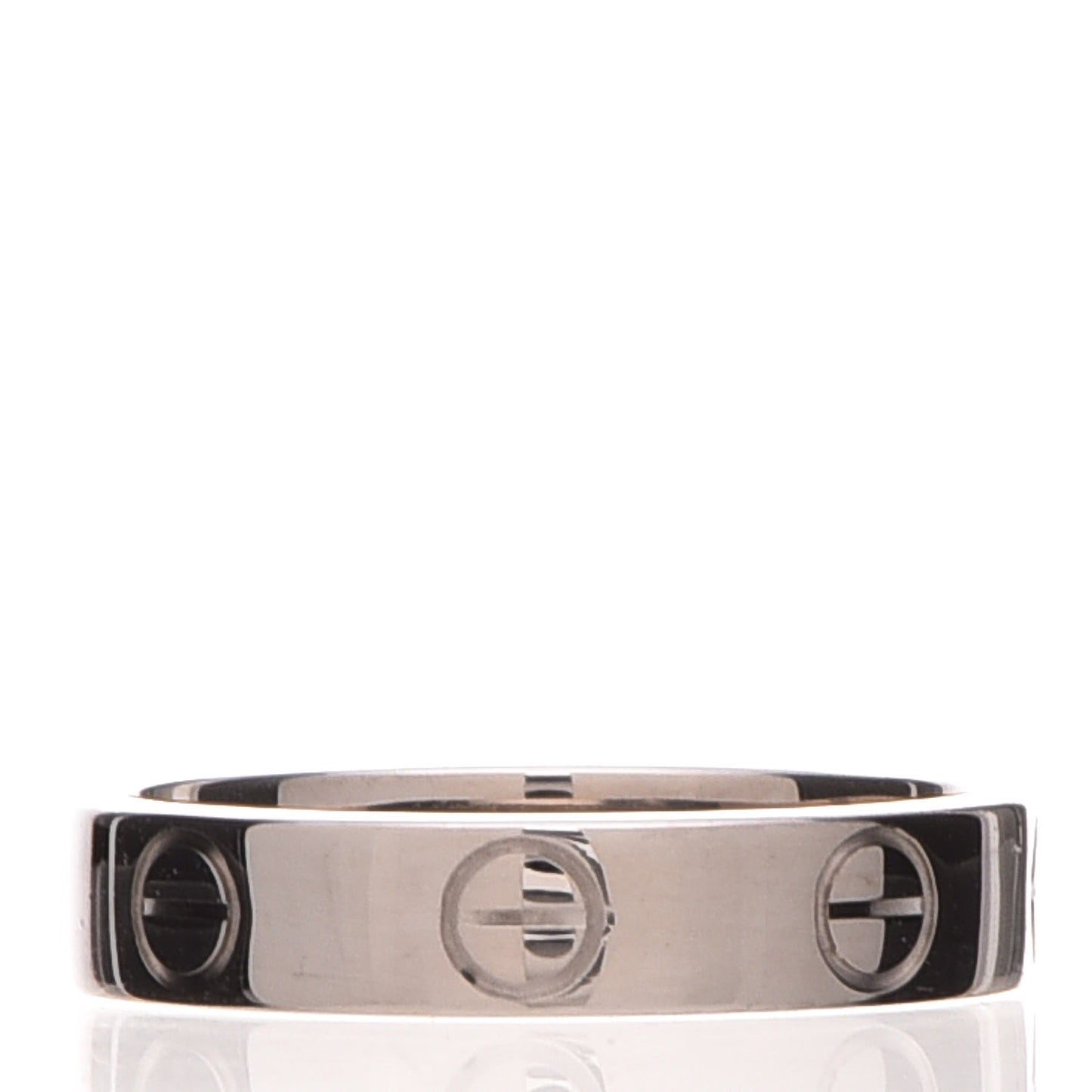 18K White Gold 3.5mm LOVE Wedding Band Ring 47 4