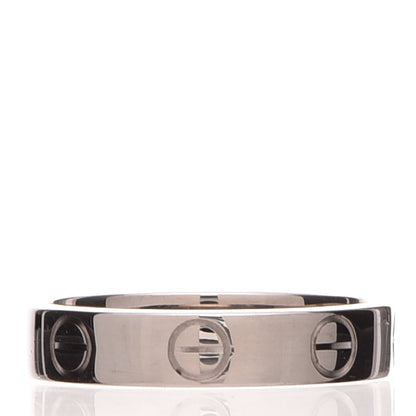 Cartier 18K White Gold 3.5mm LOVE Wedding Band Ring 47 4 3 of 6
