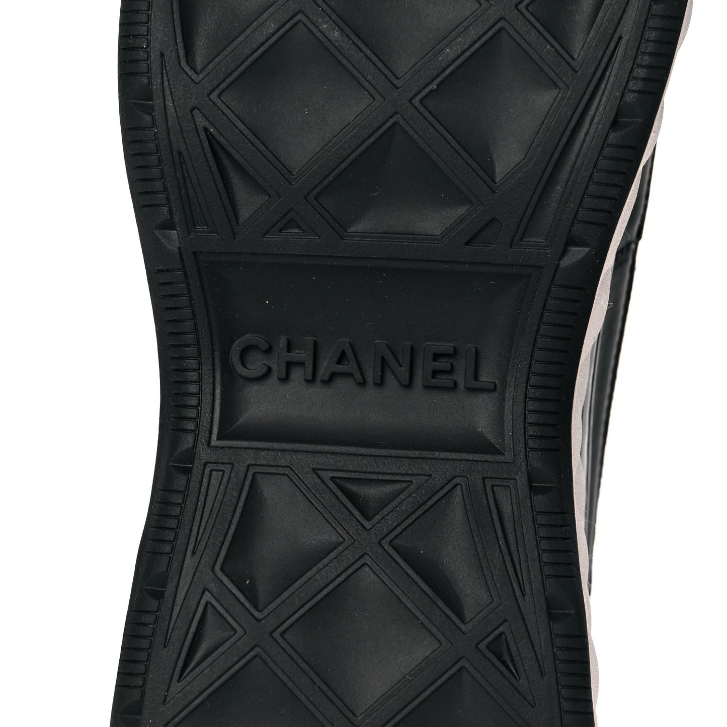 Velvet Calfskin Mixed Fibers CC Sneakers 36 Black