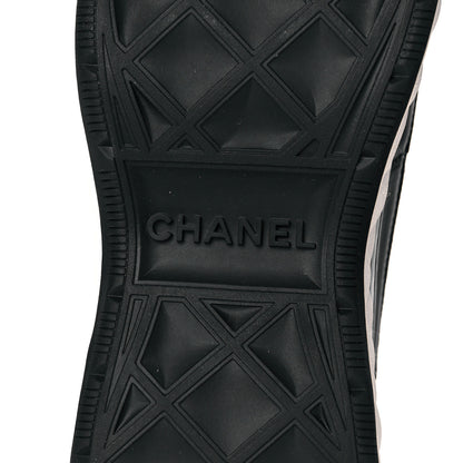 Chanel Velvet Calfskin Mixed Fibers CC Sneakers 36 Black 7 of 9
