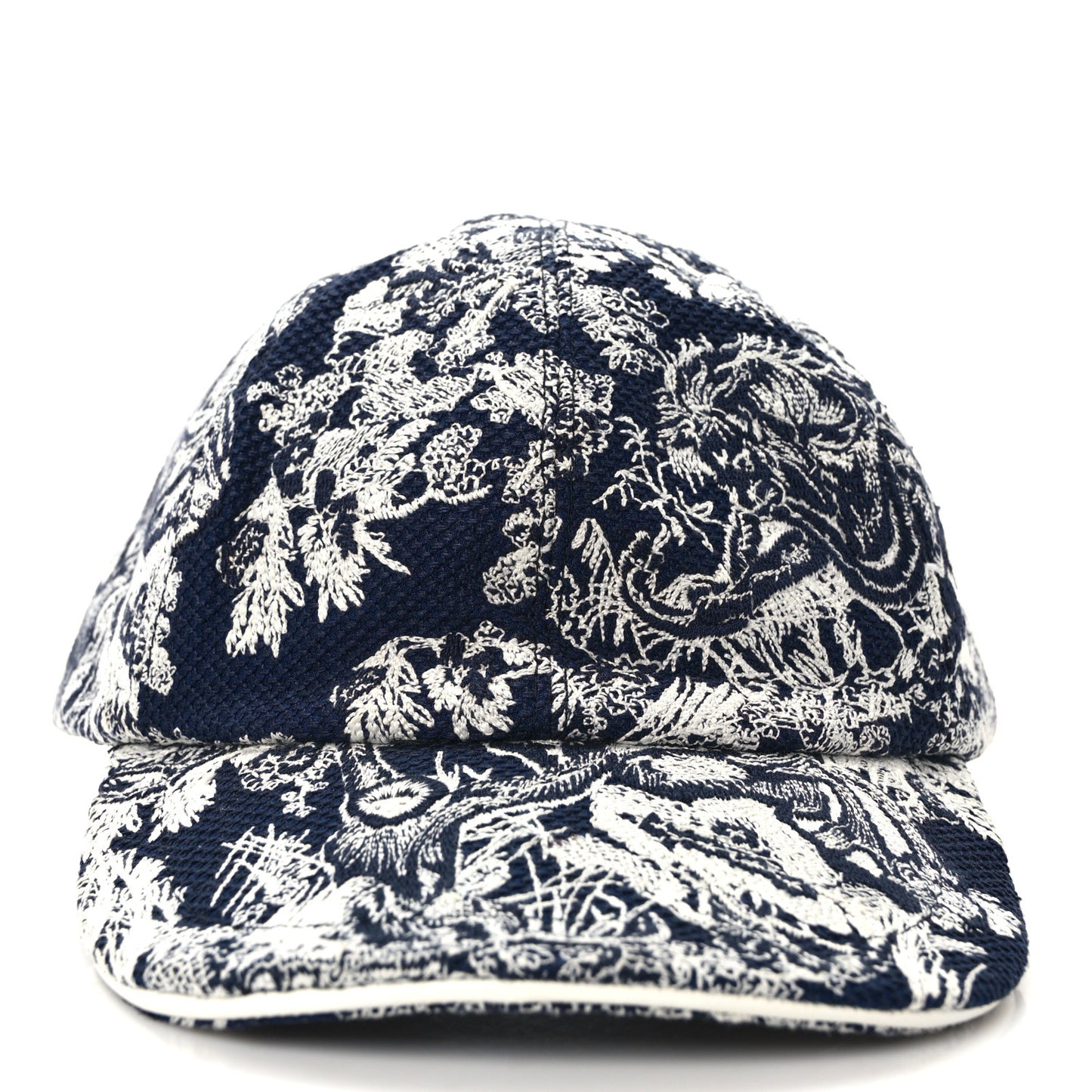 Cotton Embroidered Dioriviera Baseball Cap 57 Blue