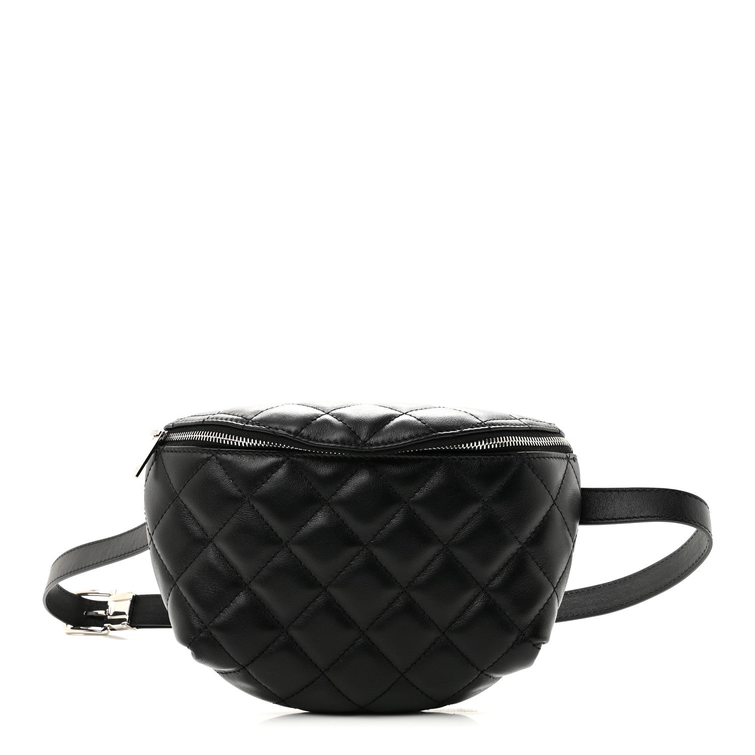 Chanel Calfskin Quilted Waist Belt Bag Black 1 of 11
