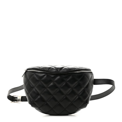 Chanel Calfskin Quilted Waist Belt Bag Black 1 of 11