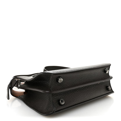 Fendi Cuoio Romano Vitello Cover Glazed Fabric Bi-Color FF 1974 Mini Peekaboo I SEE U Satchel Brown 4 of 10